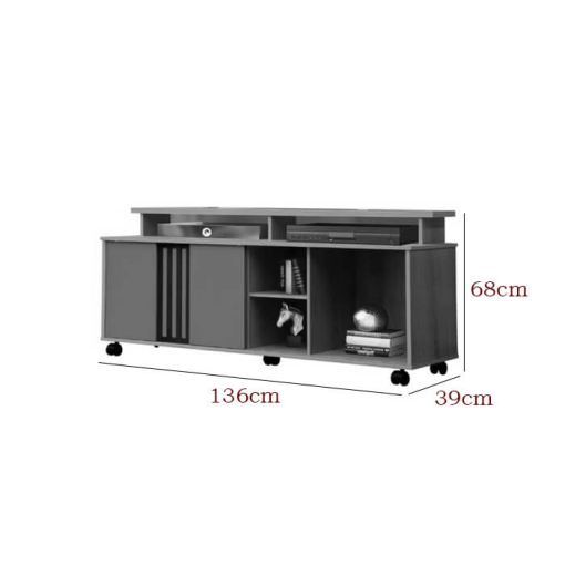 Rack Maxx para TV até 50 Polegadas 2 Portas Rud Rack