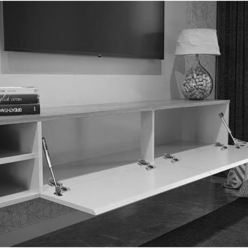 Painel Montana para TV até 65 Polegadas Valdemoveis Cinamomo Off White