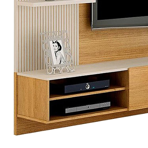 Painel Montana para TV até 65 Polegadas Valdemoveis Cinamomo Off White
