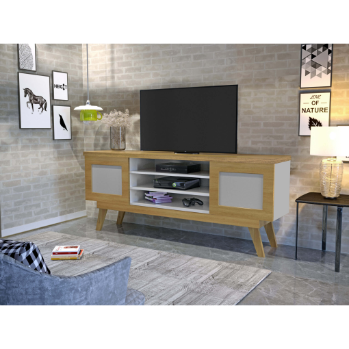 Rack Detroit para Tv até 60 Polegadas 2 Portas Valdemoveis