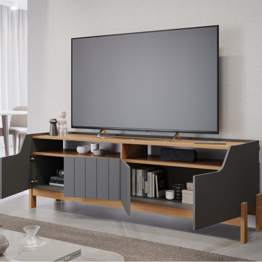 Rack Moema para TV até 70 Polegadas 4 Portas Permobili