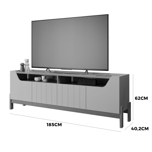 Rack Moema para TV até 70 Polegadas 4 Portas Permobili
