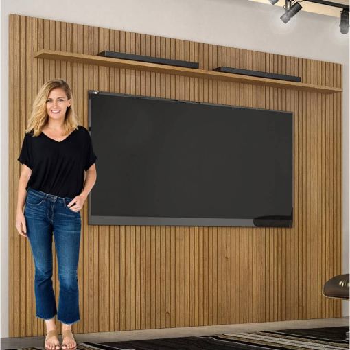 Painel Curitiba Sem Nicho 224cm para TV até 75 Polegadas Valdemoveis