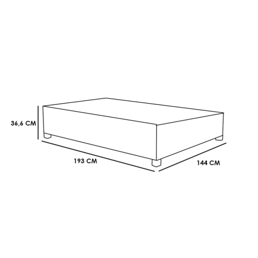 Cama Clara Casal com Estrado Reforçado Carioca