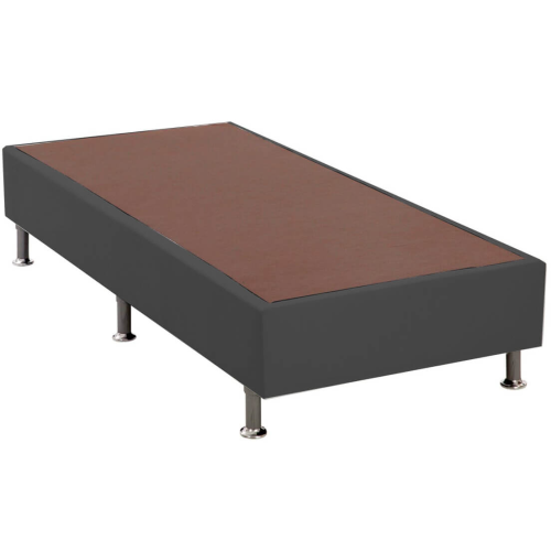 Base Cama Box Solteiro Suede 25x88x188