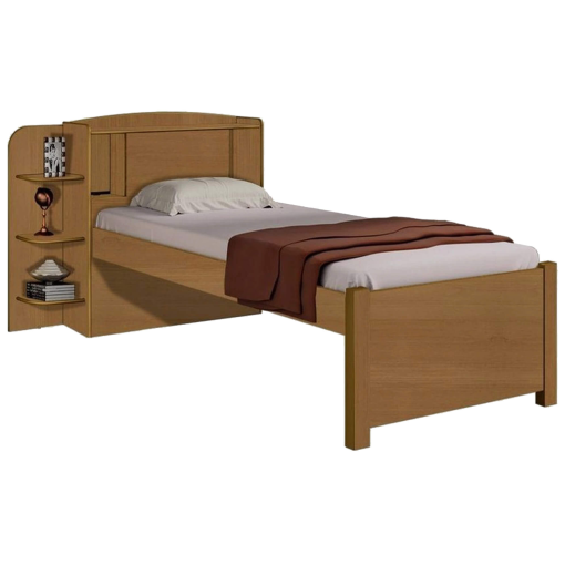 Cama Milenio Solteiro 100% MDF Sem Cama Auxiliar