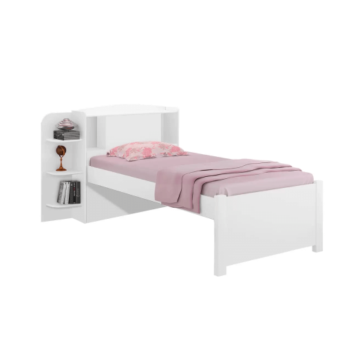 Cama Milenio Solteiro 100% MDF Sem Cama Auxiliar