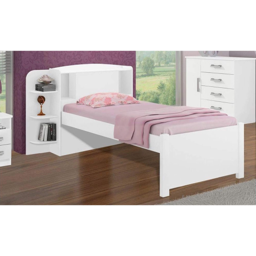 Cama Milenio Solteiro 100% MDF Sem Cama Auxiliar