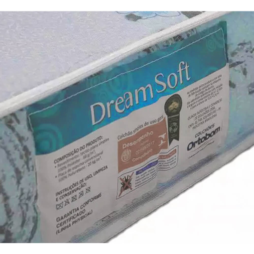 Colchão Dream Soft 88×188 Solteiro Espuma D20 Ortobom