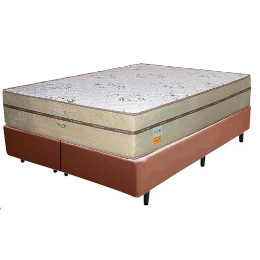 Base Box Bipartida com Colchão Toronto Ecotec Queen Molas Ensacadas 62x198x158