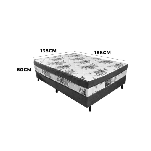 Cama Box Sonho Bom Casal Ortopédica