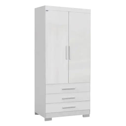 Guarda Roupa Floripa Solteiro 2 Portas 3 Gavetas Rud Rack