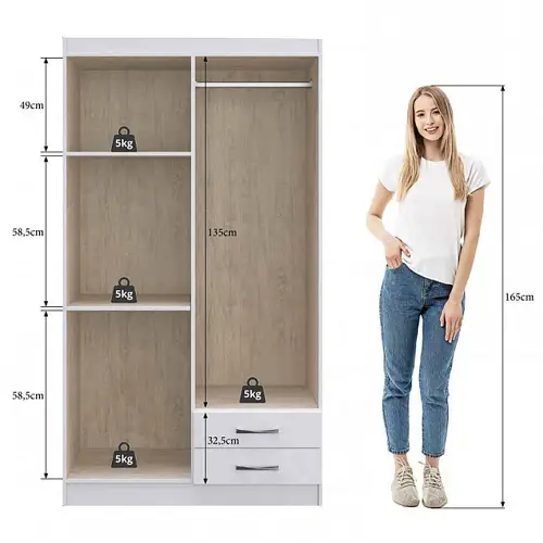 Guarda Roupa Treviso 104 Com Espelho 4 Portas 2
