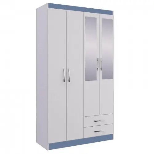 Guarda Roupa Treviso 104 Com Espelho 4 Portas 2
