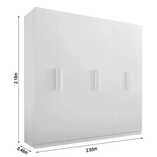 Guarda Roupa Colibri Casal 6 Portas 6 Gavetas D Doro