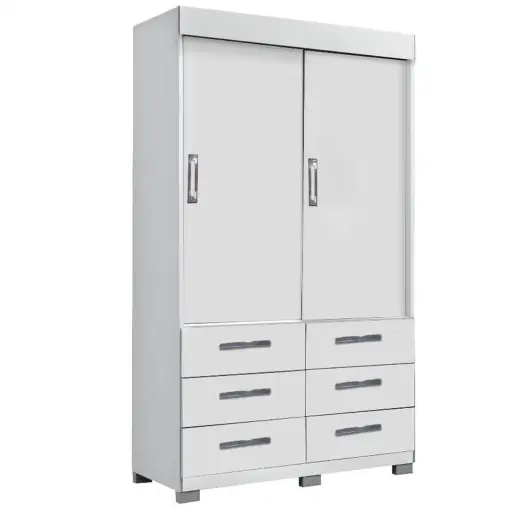Guarda Roupa Buzios Sem Espelho Solteiro 2 Portas 6