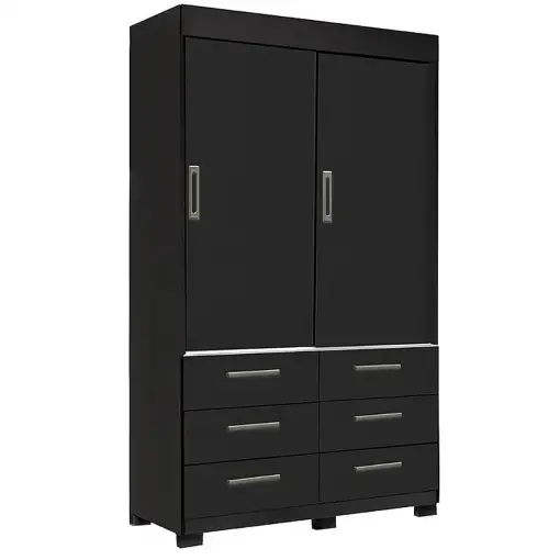 Guarda Roupa Buzios Sem Espelho Solteiro 2 Portas 6