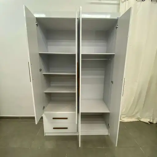 Guarda Roupa Hercules Solteiro 4 Portas 2 Gavetas