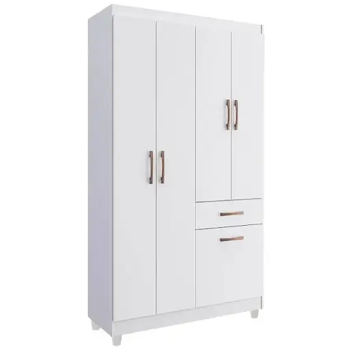 Guarda Roupa New Marbella Solteiro 5 Portas 1 Gaveta