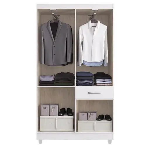 Guarda Roupa New Marbella Solteiro 5 Portas 1 Gaveta