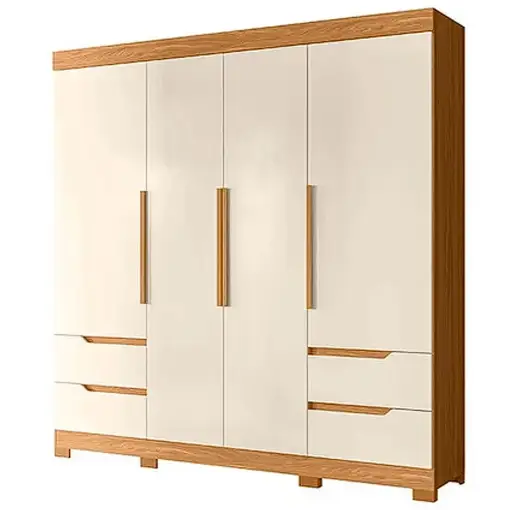 Guarda Roupa Vivace Casal 4 Portas 4 Gavetas Albatroz