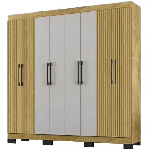 Guarda Roupa B2348 Casal 8 Portas 4 Gavetas Araplac