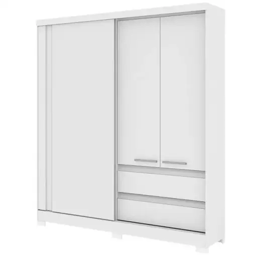 Guarda Roupa Condor Casal 3 Portas 2 Gavetas Atualle