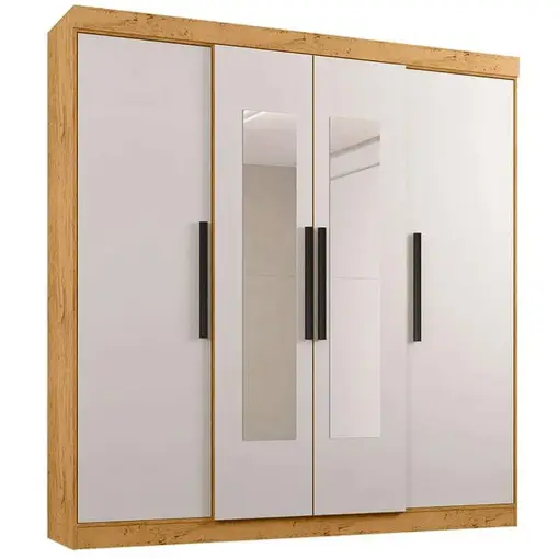 Guarda Roupa B23066 Casal 4 Portas 3 Gavetas Araplac