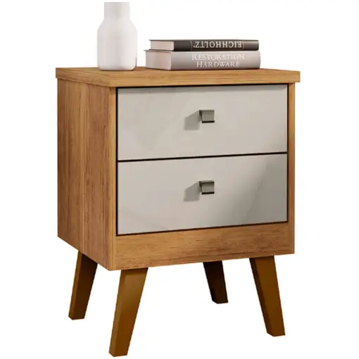 Mesa de Cabeceira Thor 2 Gavetas Rud Rack