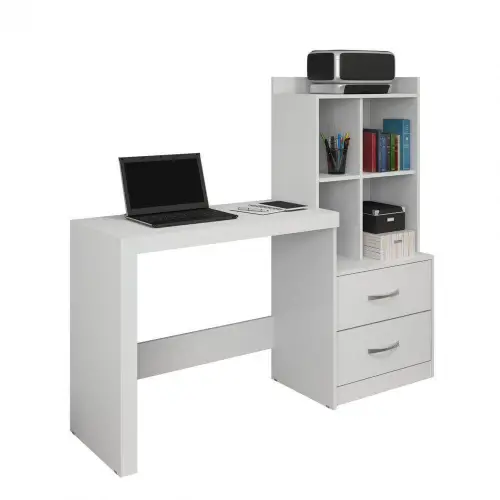 Mesa para Computador Alana com Estante 2 Gavetas