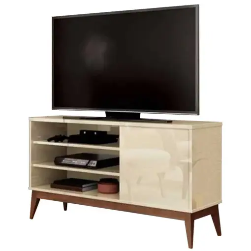 Rack Vinci Retrô Para TV até 50 Polegadas EDN Móveis Naturale
