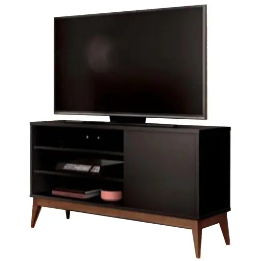 Rack Vinci Retrô Para TV até 50 Polegadas EDN Móveis Naturale