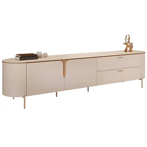 Rack Celine para TV até 75 Polegadas 2 Portas 2 Gavetas