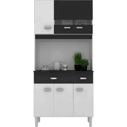 Cozinha Compacta Manu 6 Portas 2 Gavetas Poquema