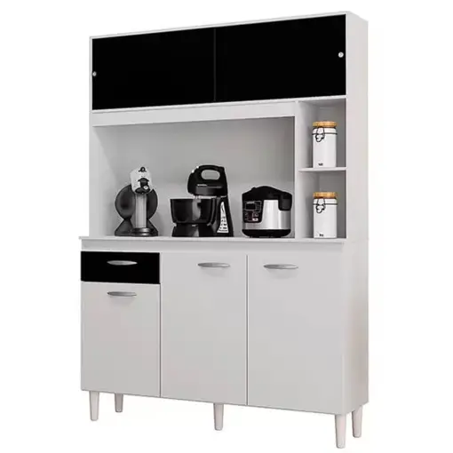 Armário de Cozinha Duda 120cm 5 Portas 1 Gaveta Poquema