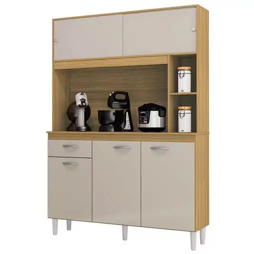 Armário de Cozinha Duda 120cm 5 Portas 1 Gaveta Poquema