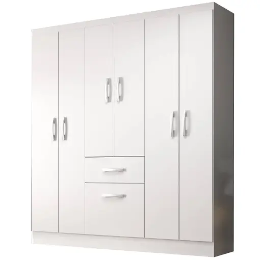 Kit Guarda Roupa + Cama Box Casal Monaco
