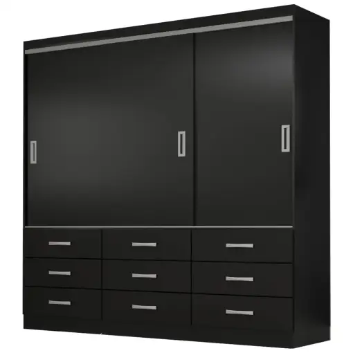 Kit Guarda Roupa Isabela + Cama Box Casal Monaco