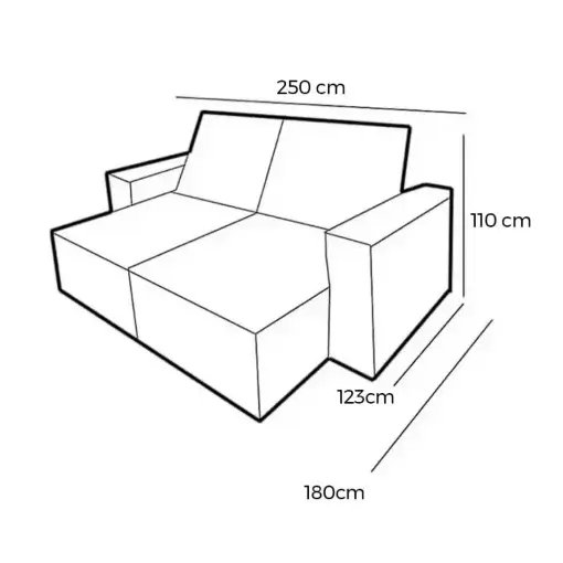 Sofá New Santorini 4 Lugares Retrátil e Reclinável 250cm Tecido Veludo Kasacomigo