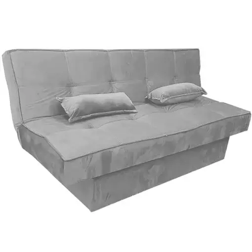 Sofá Cama Zurich em Veludo com Baú 2 Lugares 182cm Luxury