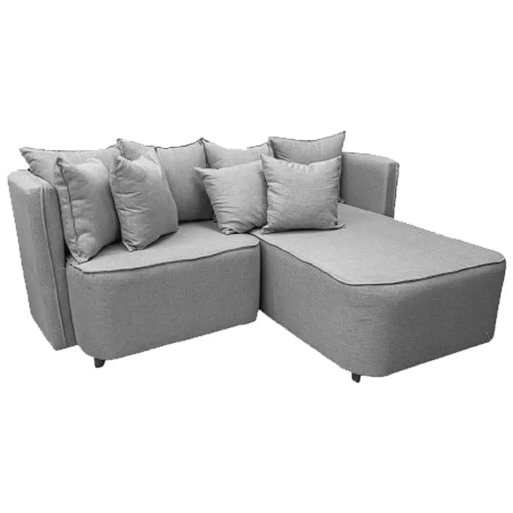 Sofá Opel 2 Lugares com Chaise 180cm Tecido Linho Paropas