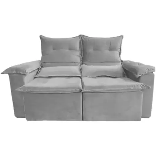 Sofá Pequim 3 Lugares Retrátil e Reclinável 200cm Tecido Suede União