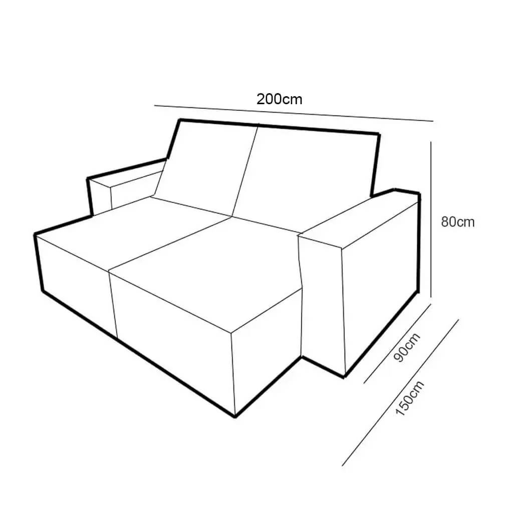 Sofá Pequim 3 Lugares Retrátil e Reclinável 200cm Tecido Suede União