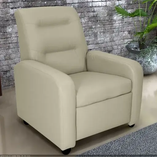 Poltrona Classic Reclinável Tecido Corino Matrix
