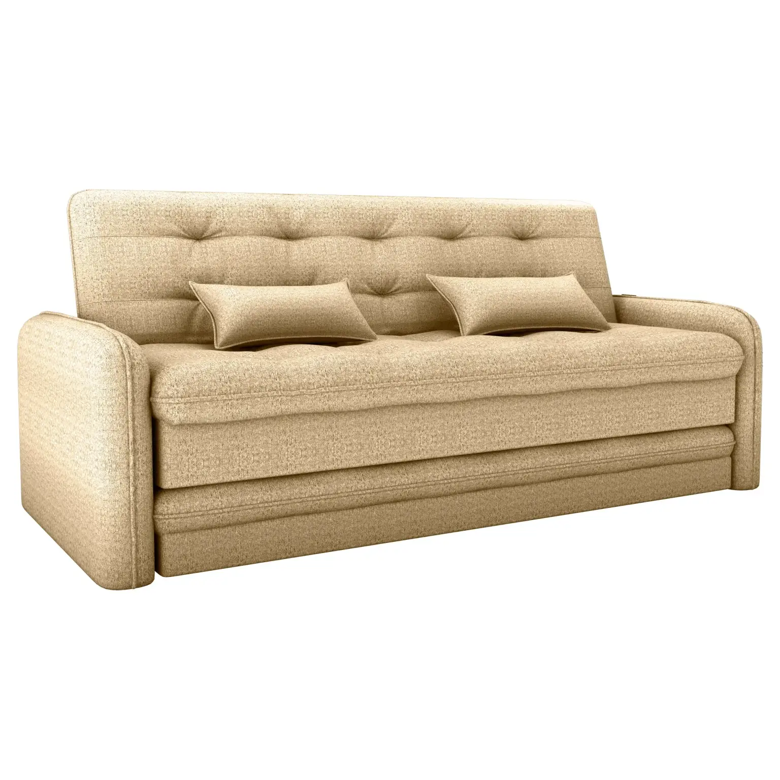 Sofá Cama Madalena Reclinável com Cama Auxiliar 3 Lugares Tecido Linho 200cm Matrix
