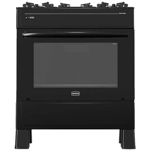 Fogão Smart Glass 5 Bocas Automático Forno 94L Realce