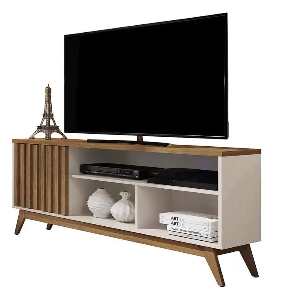 Rack Malbec Wood para TV até 55 Polegadas 1 Porta