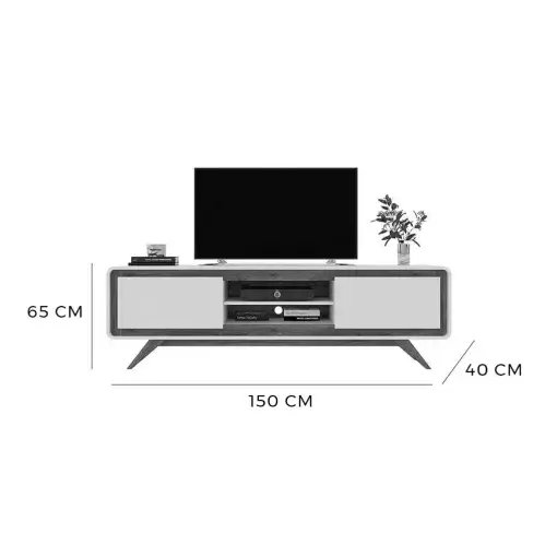 Rack Channel 150cm para TV até 50 Polegadas 2 Portas