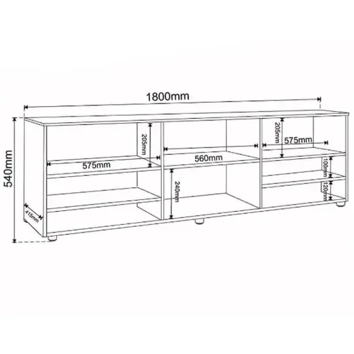 Rack Twin para TV até 55 Polegadas 1 Porta Viero