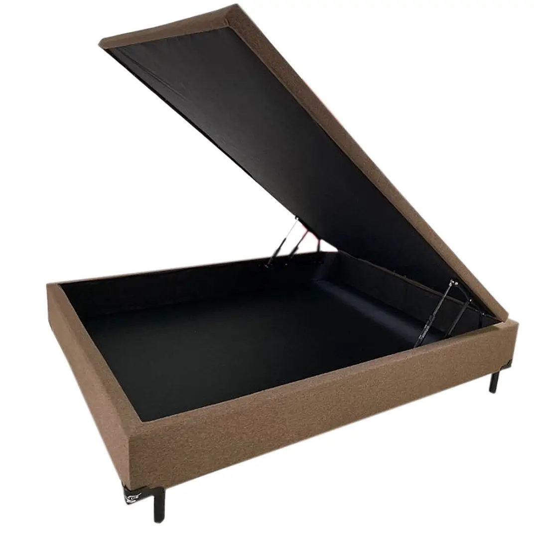 Base Box Baú Carioca Casal Tecido Suede 30x138x188 Bio Flex